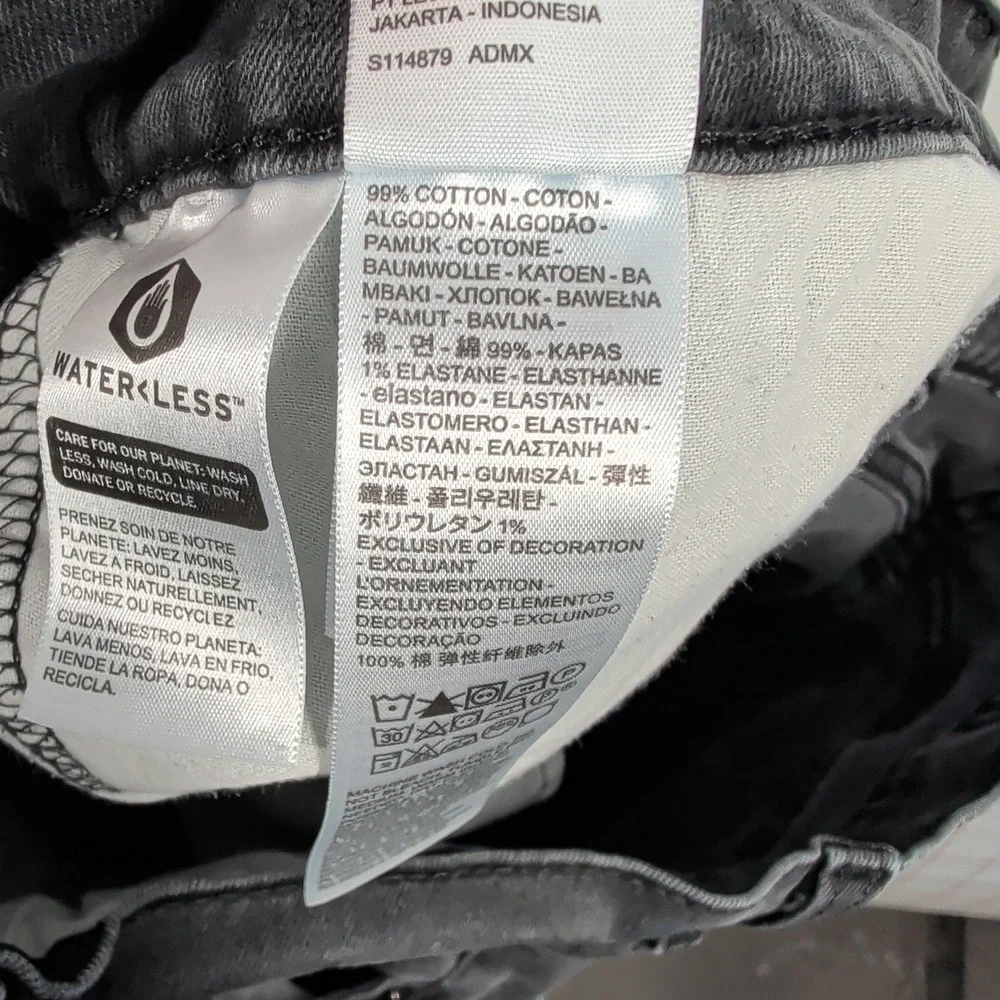 Levis 511 Slim Fit Jeans Mens 32x32 Faded Black Denim‎ 04511-1907